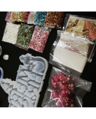 Yılbaşı Merry Chrıstmas Reçine Epoksi Seti - Boya Seçmeli  - A133