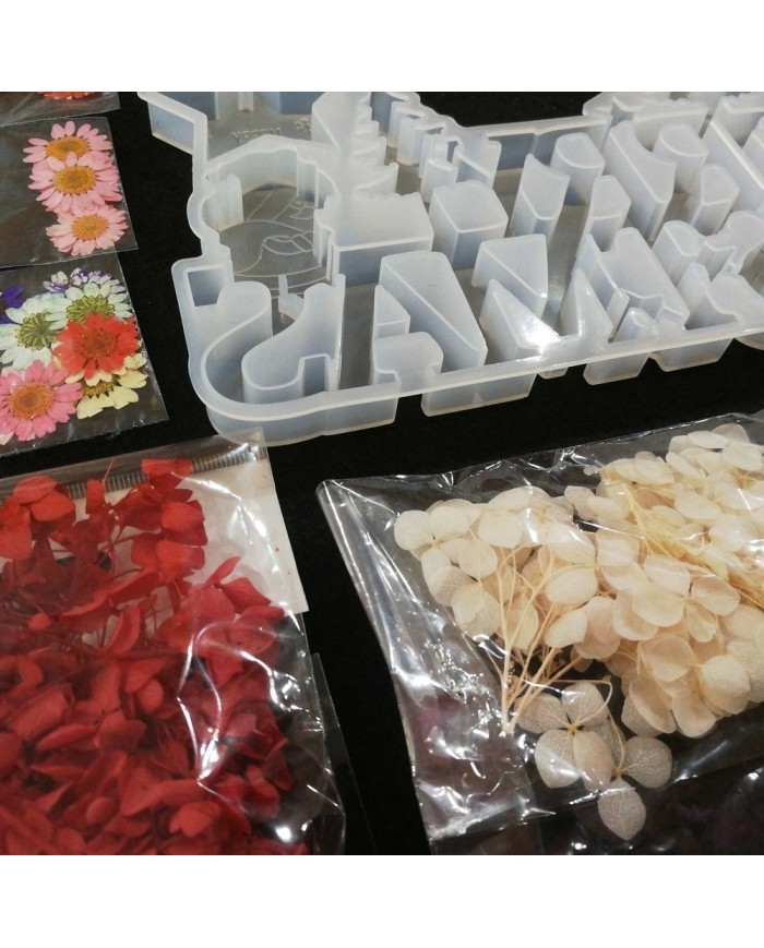 Yılbaşı Merry Chrıstmas Reçine Epoksi Seti - Boya Seçmeli  - A133