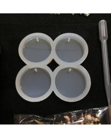 Dörtlü Yuvarlak Magnet Kalıbı Reçine Epoksi Seti - A45
