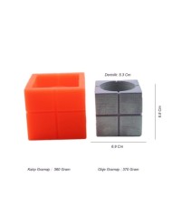 Kareler Beton Saksı Silikon Kalıp - 116