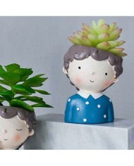 Erkek Çocuk Beton Saksı Silikon Kalıbı - 174