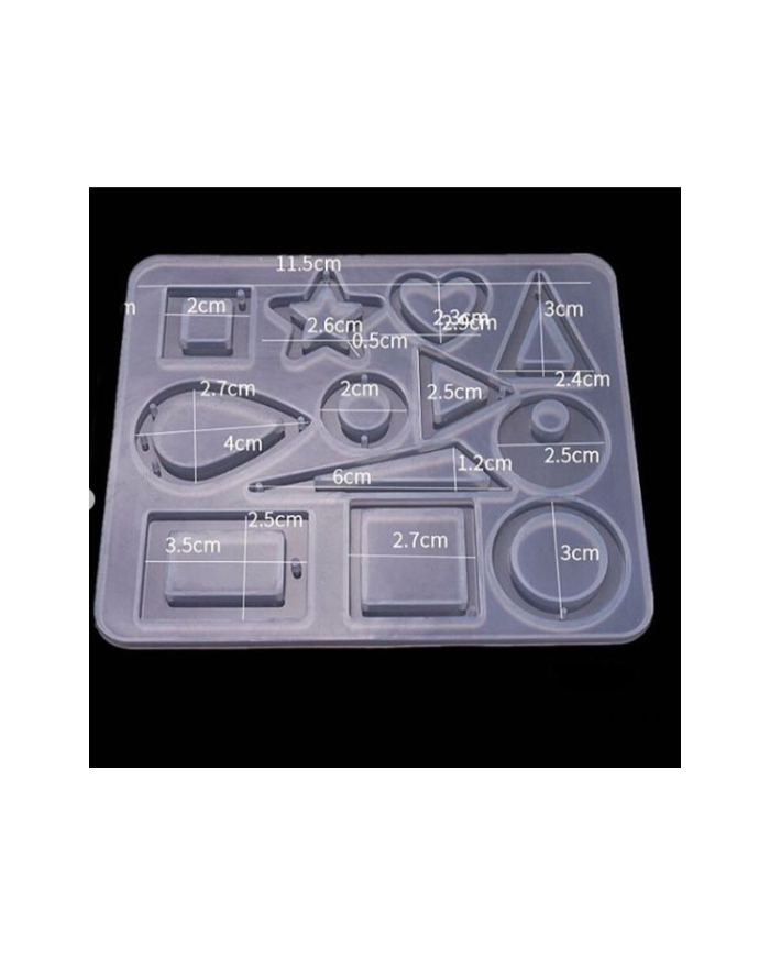 EPOKSİ REÇİNE SİLİKON KALIP - ÇOKLU TAKI KALIBI - 125