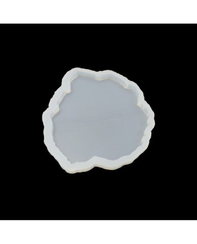 5 ADET Dalgalı Yuvarlak Bardak Altı - Reçine Epoksi Kalıp- B14