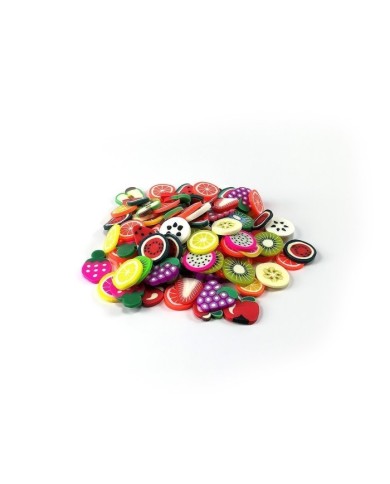 Mini Meyve Renkli Pul Paketi - 5 gram - Epoksi Süsleme Pulu - 10mm