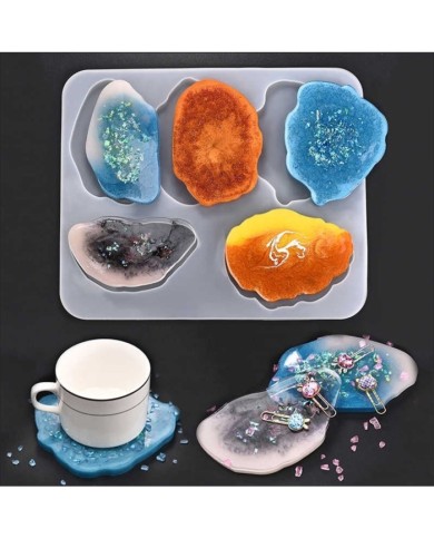 Bardak Altı 5'Li Reçine Epoksi Kalıp -Kod:226