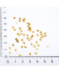 Mini Kelebek Gold Pul Paketi - 5 gram - Epoksi Süsleme Pulu