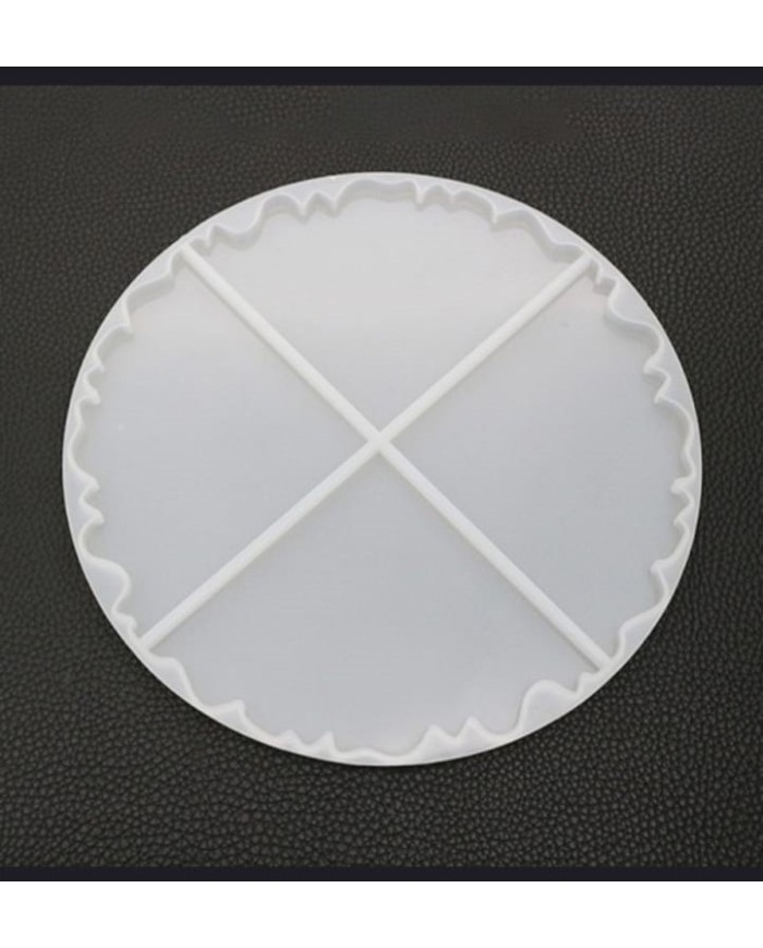 4'Lü Bardak Alti Reçine Epoksi Kalıp -Kod:225