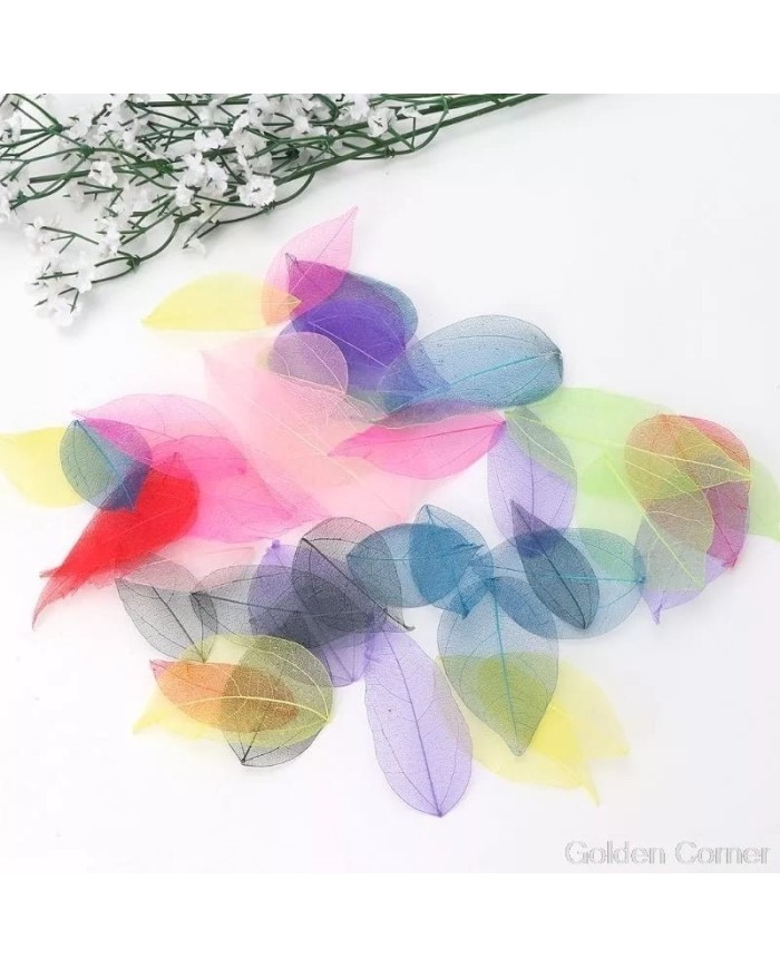 Kumaş Yaprak -Bej - 3 Adet