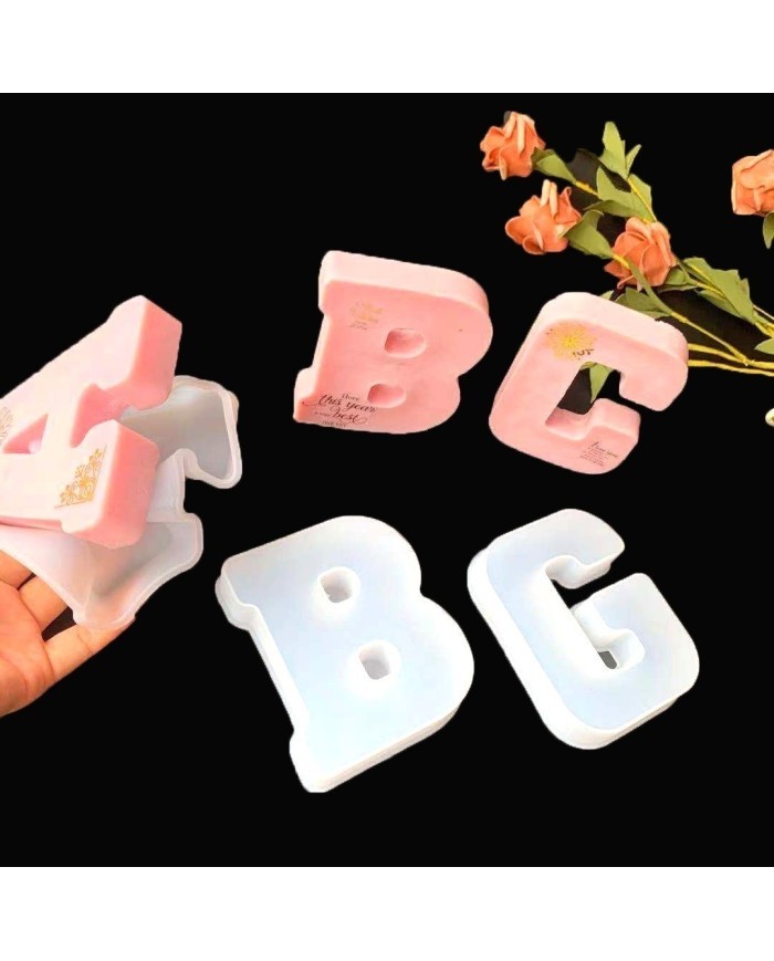 Büyük Reçine Epoksi Silikon Kalıp  Big  Boy Harf  - A