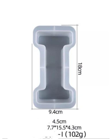 Büyük Reçine Epoksi Silikon Kalıp  Big  Boy Harf  - I