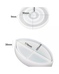 Bardak Altı Nazar Değmesin Muhabbete  Epoksi Reçine Silikon Kalıp-Kod:1010-B