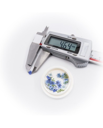 5D Renkli Mini Çiçek Mavi