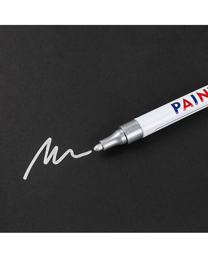 Gümüş Epoksi Varak Kalem - Alkol bazlı - Paint Gümüş Epoksi Varak Kalem - Alkol bazlı - Paint