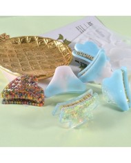 Timsah Ağızlı Epoksi Reçine Silikon 6  Tokalı Set- Kod:1033