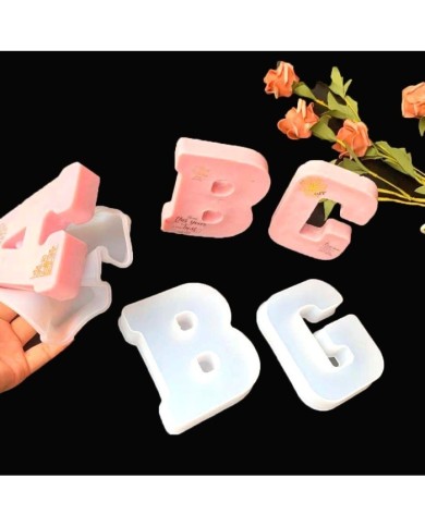 Büyük Reçine Epoksi Silikon Kalıp  Big  Boy Harf  - G