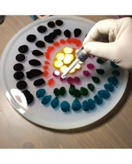 Alkol Bazlı Epoksi Mürekkep Boya  15 cc -Bordo Ebru Pigment