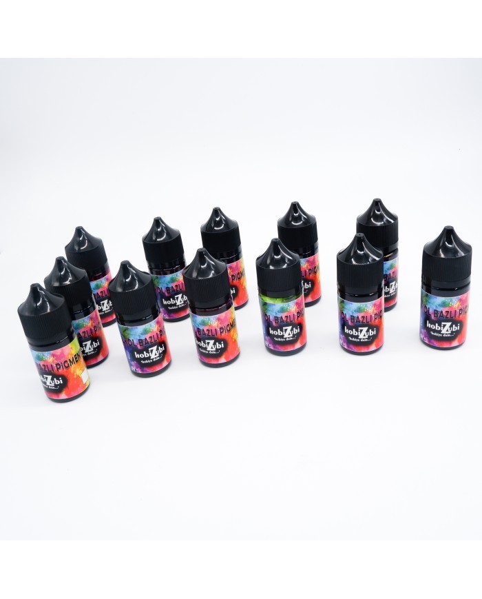 Alkol Bazlı Epoksi Mürekkep Boya  15 cc -Bordo Ebru Pigment