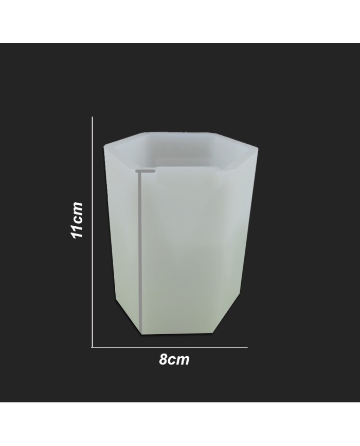 Bardak Reçine Epoksi ve Beton Kalıbı - Altıgen -Kod:929