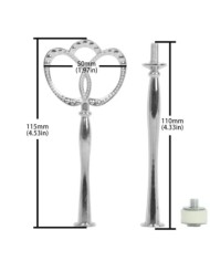 Kek Stant Aparatı Kraliçe  Model Nikel Gümüş