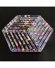 Beton ve Epoksi Silikon Bardak Altı Kalıbı - Altıgen -Kod:194