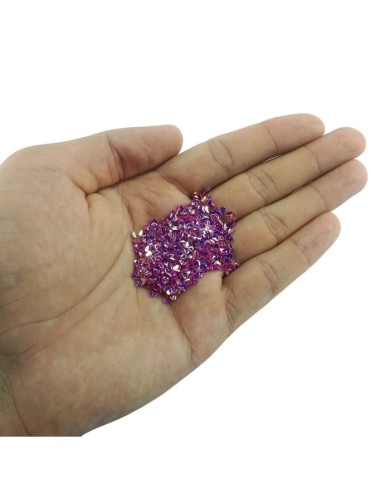 Üçgen Pul Kırığı - Parlak Pembe 25 gr