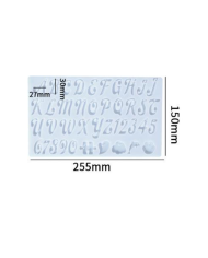 Harf Silikon Kalıp - 255x150 mm-Kod:381 Harf Silikon Kalıp - 255x150 mm-Kod:381