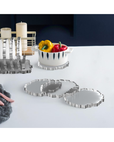 Tencere Tava Çaydanlık Altlığı Silikon Kalıp Epoksi Döküm Kalıbı -Kod:394