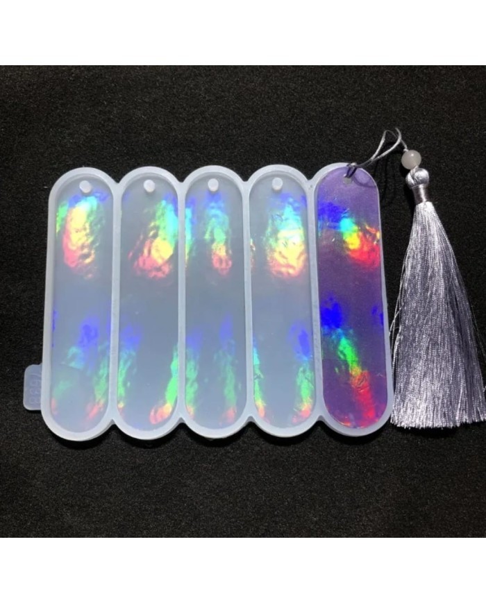 Işık Yansıması Hologramlı Silikon Kitap Ayracı - Hobi Silikon Kalıbı -Kod:447