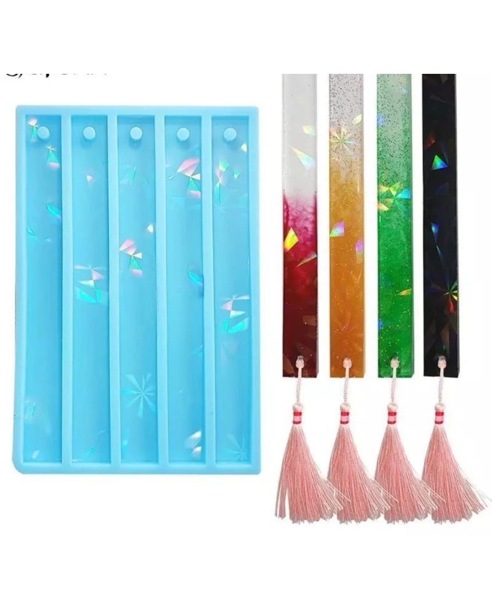 5'li Hologram Görüntülü Kitap Ayracı- Hobi Silikon Kalıbı -Kod:440