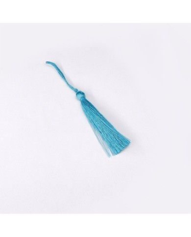 10 Adet - İpek Püskül 7-8 cm - Mavi