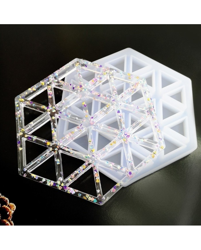 Altıgen Bardak Altı Reçine Epoksi ve Beton Kalıbı -Kod:193