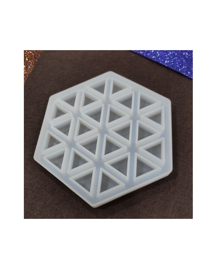 Altıgen Bardak Altı Reçine Epoksi ve Beton Kalıbı -Kod:193