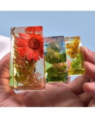 Dikdörtgen Reçine Epoksi,Sabun,Mum ve Beton Kalıbı 6 cm - Kod:17