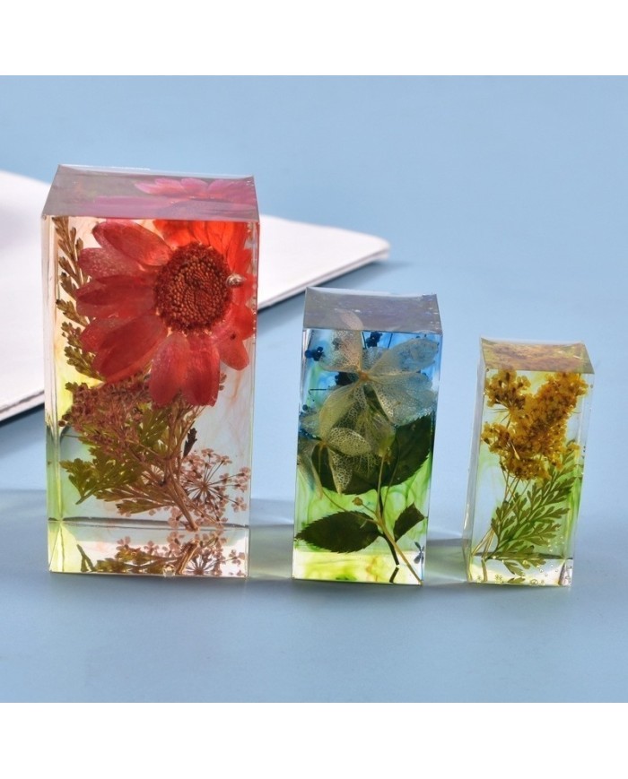 Dikdörtgen Reçine Epoksi,Sabun,Mum ve Beton Kalıbı 6 cm - Kod:17