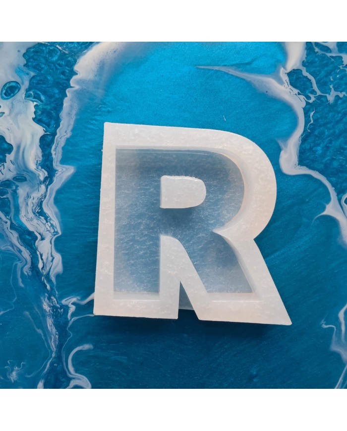 Tekli Harf Epoksi Reçine Kalıbı - R