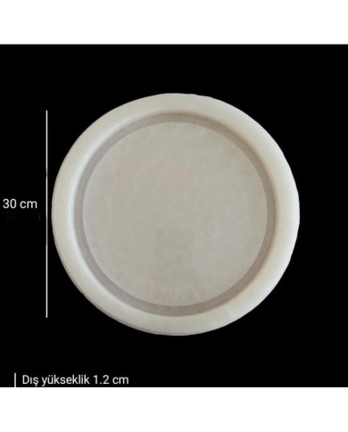 5 Adet 30 cm - Yuvarlak Tepsi Kalıbı