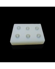 5 Adet 22mm Boncuk Reçine Epoksi  Silikon Kalıp - 690