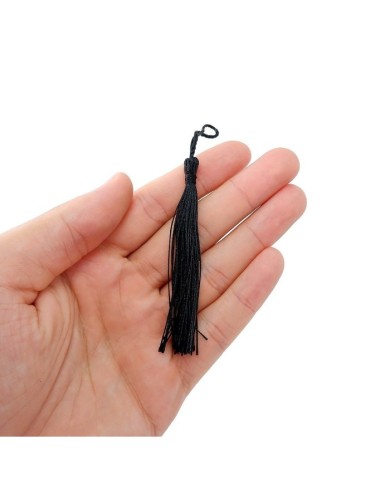 50 ADET - İTHAL PÜSKÜL - 8 CM - SİYAH