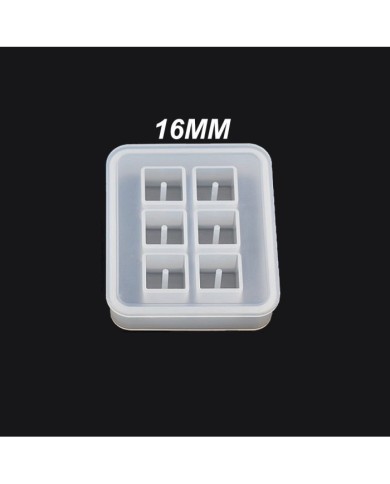 Reçine Epoksi Kalıp 16mm  Kare Boncuk -Kod:100