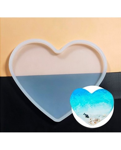 Kalp şekilli Epoksi ve Beton Kalıbı - 19 cm Dekoratif & Bardak Altı -Kod:198