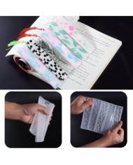 5'Lİ DESENLİ KİTAP AYRACI - EPOKSİ REÇİNE KALIP - Kod:1037