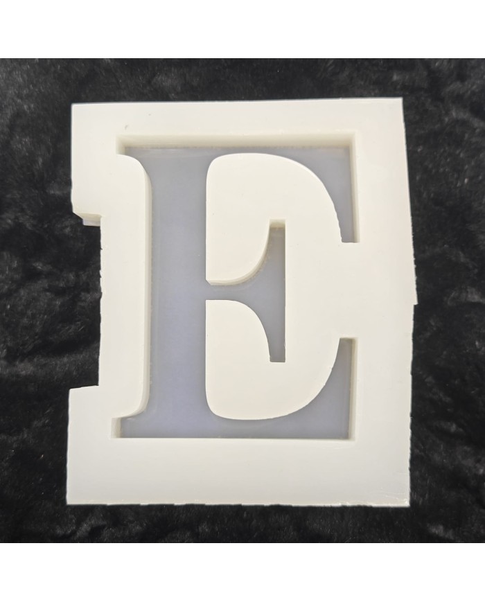 E Harfi Epoksi Beton Mum Kalıp - L Boy