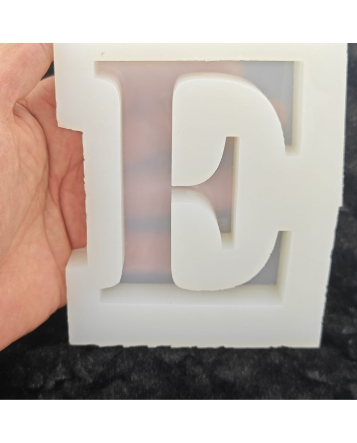 E Harfi Epoksi Beton Mum Kalıp - L Boy