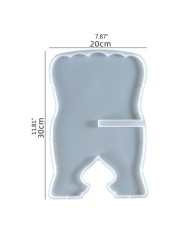 Rahle Düz Model Bir Adet Epoksi Reçine Silikon Kalıp -Kod:942