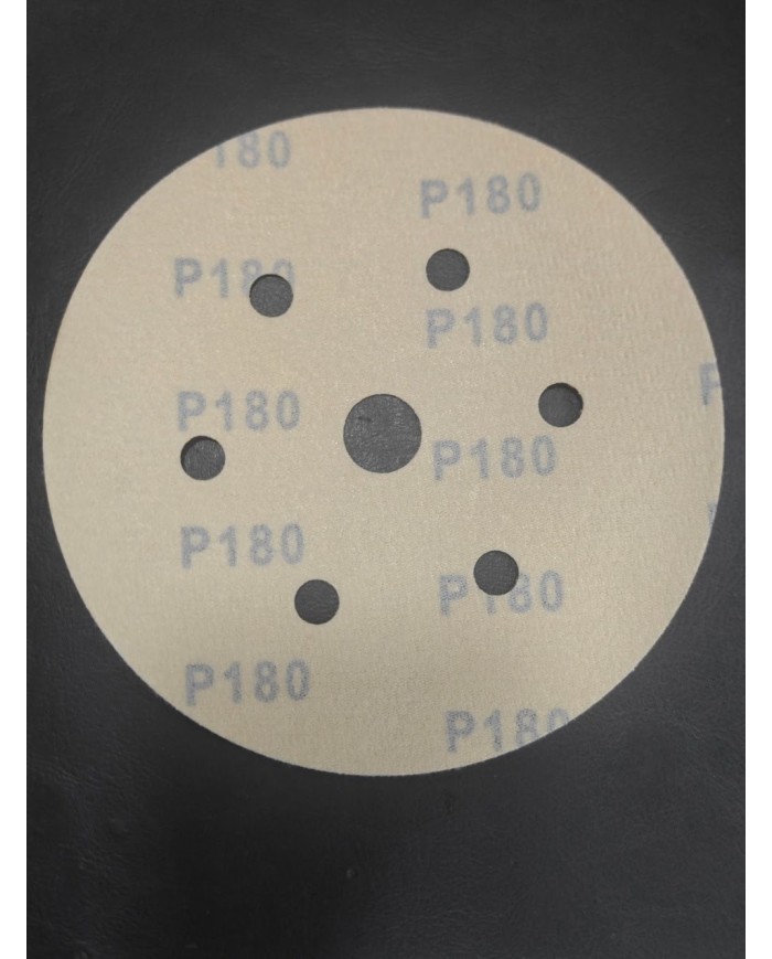 5 Adet - Karbosan ACR31/P180 - 7 Delikli - Sarı - Cırt Zımpara