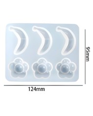 muz desenli dekoratif silikon kalıp - 124x95 mm-Kod:384