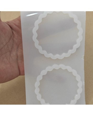 1 Adet -4lü Reçine Epoksi Tırtıklı Magent Kalıp - Kod: