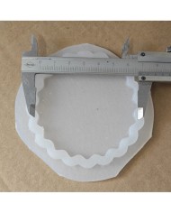 1 Adet -4lü Reçine Epoksi Tırtıklı Magent Kalıp - Kod: