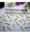 Pleksi pul 100gr-gold Bijuteri ve Oyalık Pleksi Pullar 5x18mm M 351