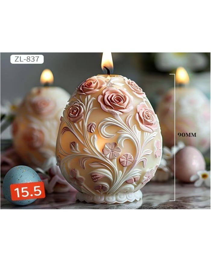 Roses & Blossoms Epoksi Mum ve Beton Kalıbı - Kod: 1203B Roses & Blossoms Epoksi Mum ve Beton Kalıbı - Kod: 1203B